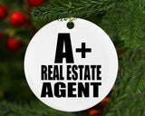 A+ Real Estate Agent - Circle Ornament