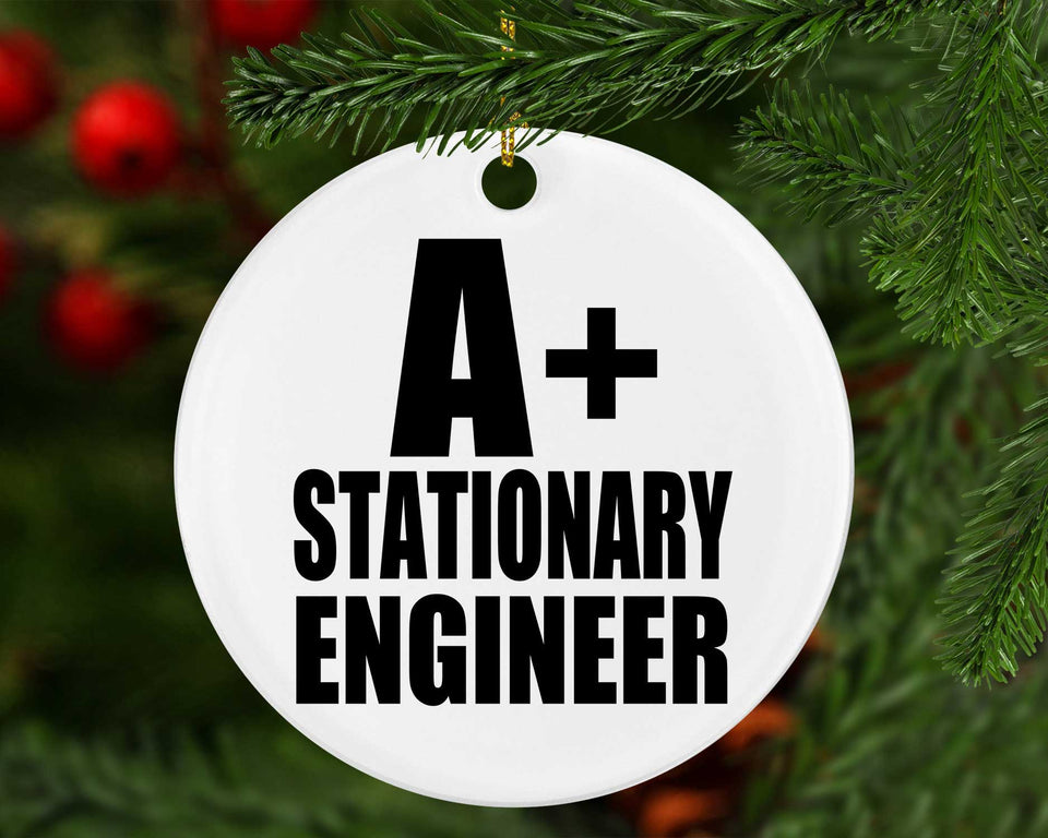 A+ Stationary Engineer - Circle Ornament