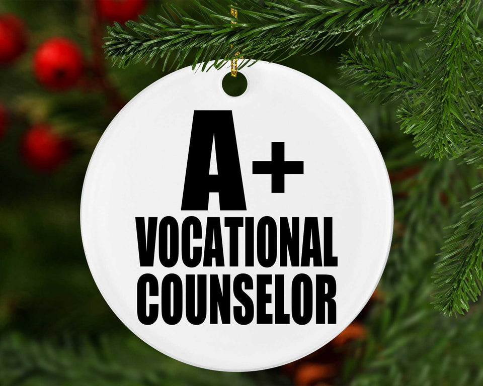 A+ Vocational Counselor - Circle Ornament