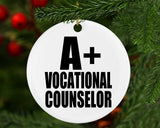 A+ Vocational Counselor - Circle Ornament
