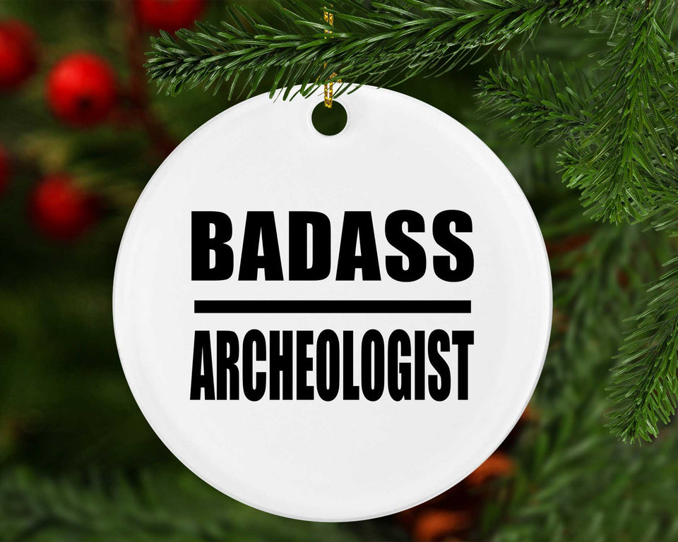 Badass Archeologist - Circle Ornament