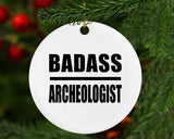 Badass Archeologist - Circle Ornament
