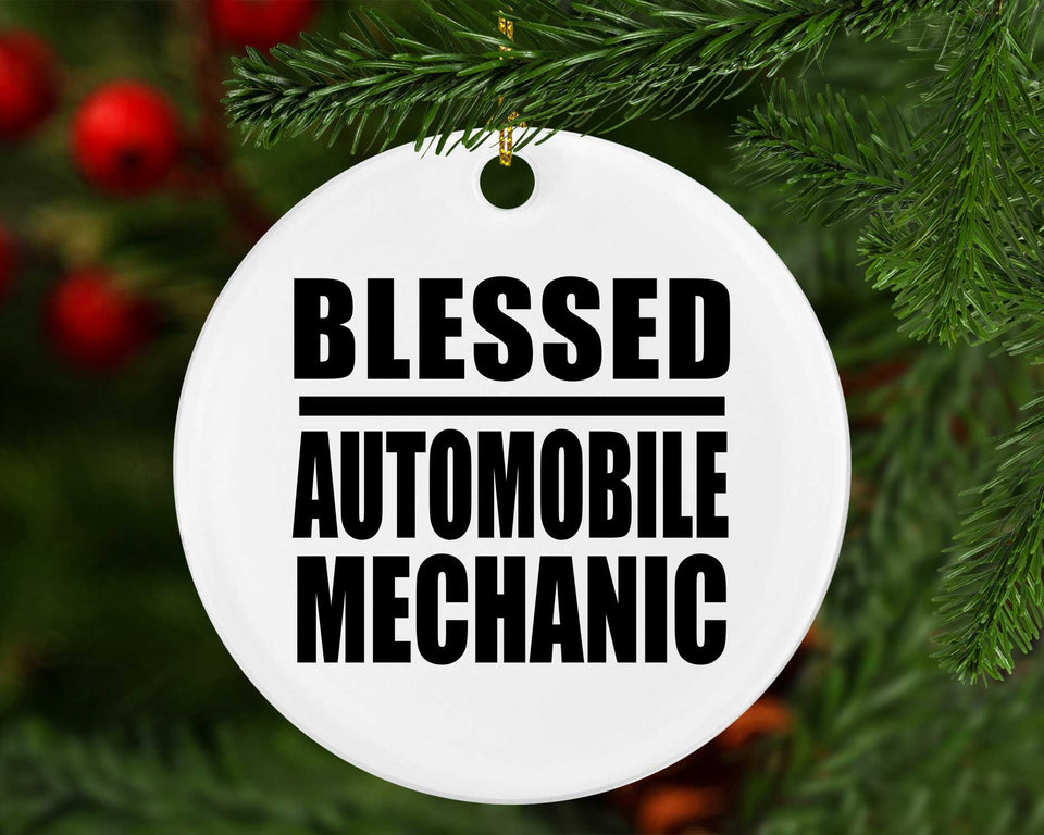 Blessed Automobile Mechanic - Circle Ornament