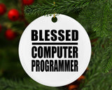Blessed Computer Programmer - Circle Ornament