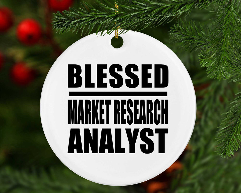 Blessed Market Research Analyst - Circle Ornament
