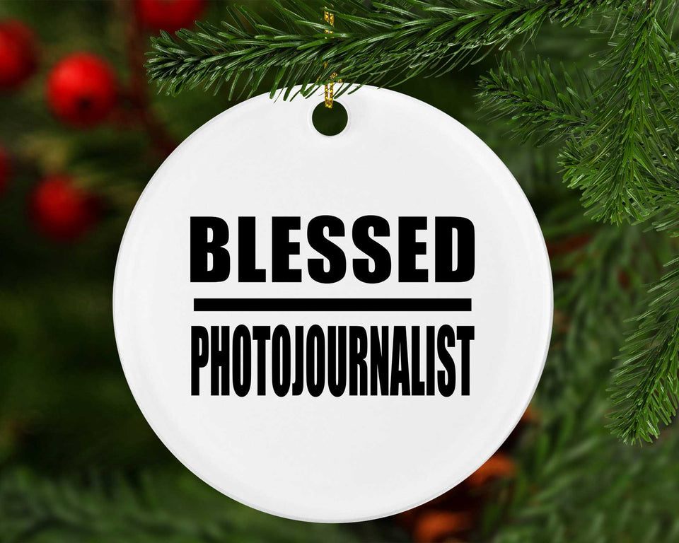 Blessed Photojournalist - Circle Ornament