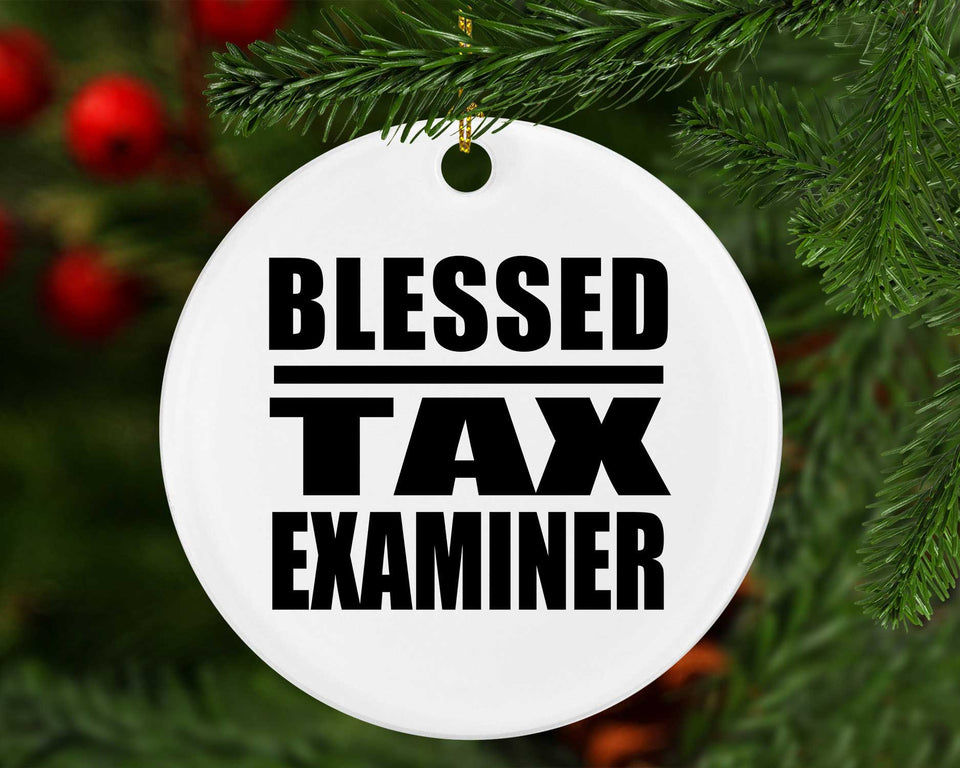 Blessed Tax Examiner - Circle Ornament