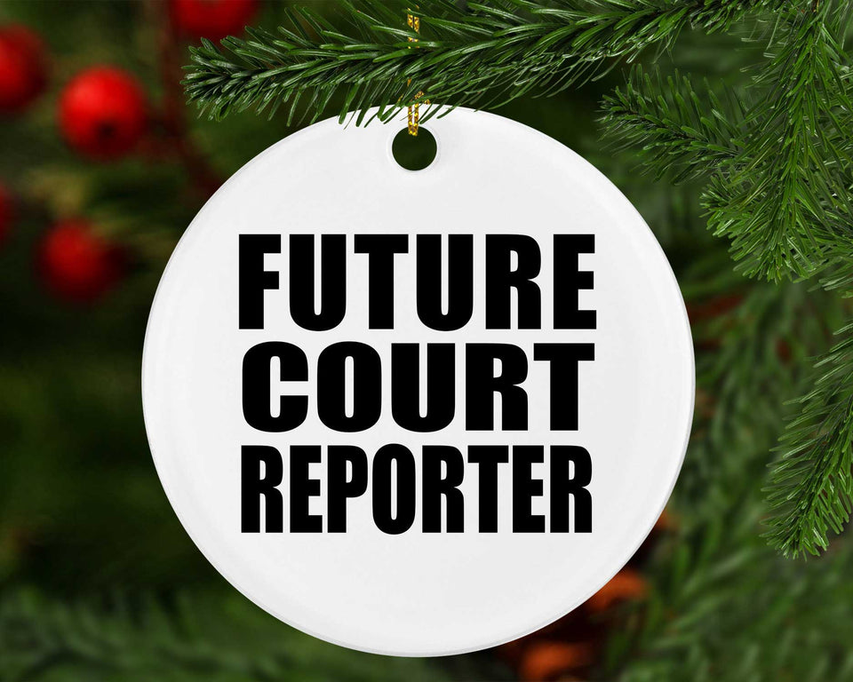 Future Court Reporter - Circle Ornament