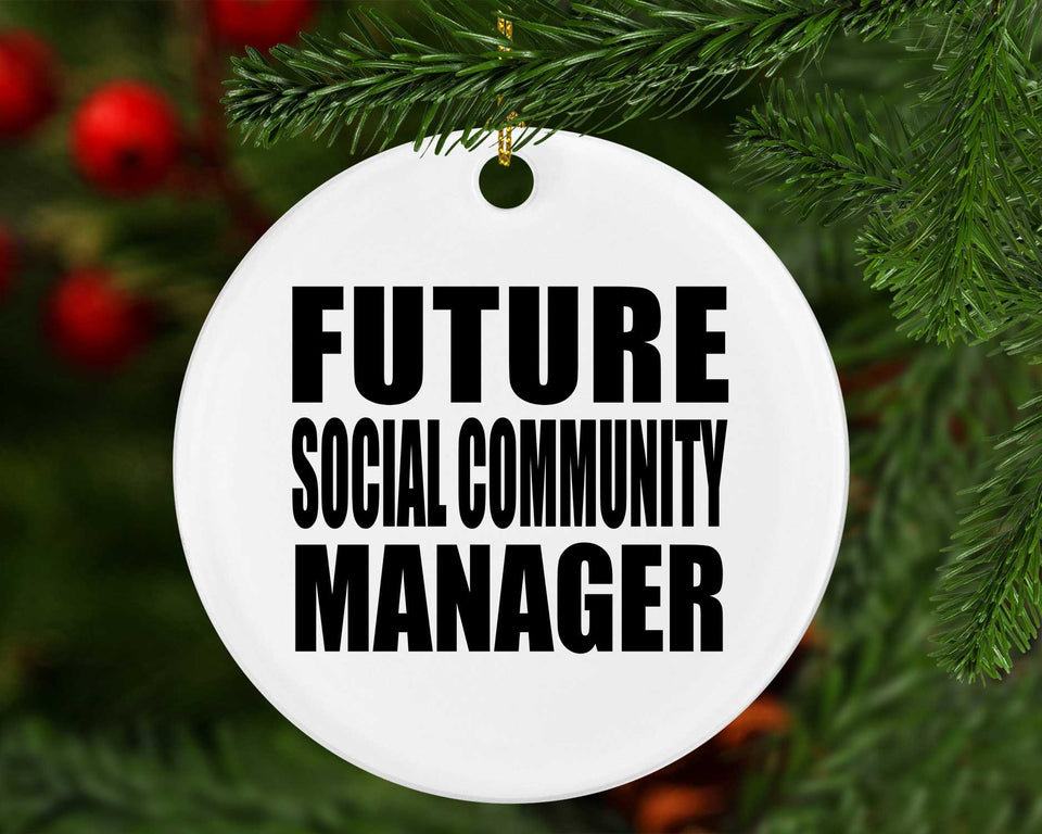 Future Social Community Manager - Circle Ornament