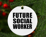 Future Social Worker - Circle Ornament