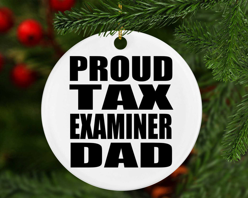 Proud Tax Examiner Dad - Circle Ornament