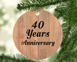 40th Anniversary 40 Years Anniversary - Circle Ornament C