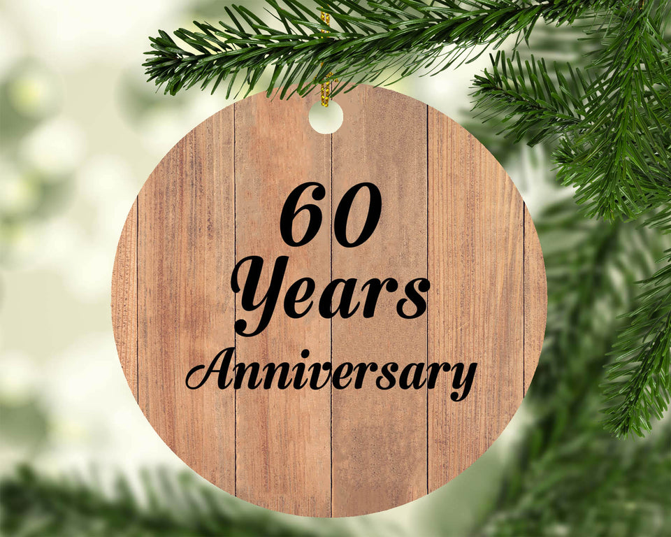 60th Anniversary 60 Years Anniversary - Circle Ornament C