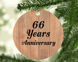 66th Anniversary 66 Years Anniversary - Circle Ornament C