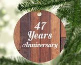 47th Anniversary 47 Years Anniversary - Circle Ornament E