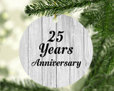25th Anniversary 25 Years Anniversary - Circle Ornament F