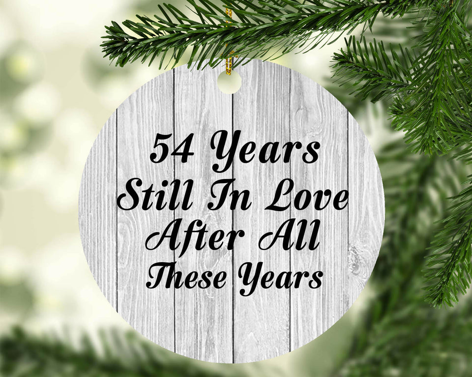 54th Anniversary 54 Years Still In Love After These Years - Circle Ornament F