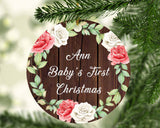Ann Baby's First Christmas - Circle Ornament A