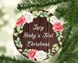 Lucy Baby's First Christmas - Circle Ornament A