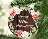 Happy 97th Anniversary - Circle Ornament A