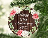 Happy 61st Anniversary 2022 - Circle Ornament A