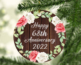 Happy 68th Anniversary 2022 - Circle Ornament A