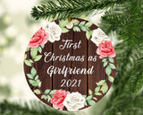 First Christmas As Girlfriend 2021 - Circle Ornament A