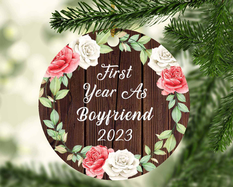 First Year As Boyfriend 2023 - Circle Ornament A
