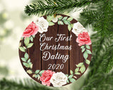 Our First Christmas Dating 2020 - Circle Ornament A