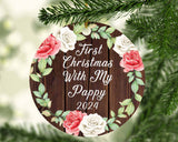 First Christmas With My Pappy 2024 - Circle Ornament A