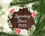 99th Birthday Legendary Since 1925 - Circle Ornament A