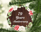 79th Anniversary 79 Years Anniversary - Circle Ornament A