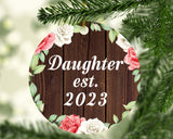 Daughter Established Est. 2023 - Circle Ornament A