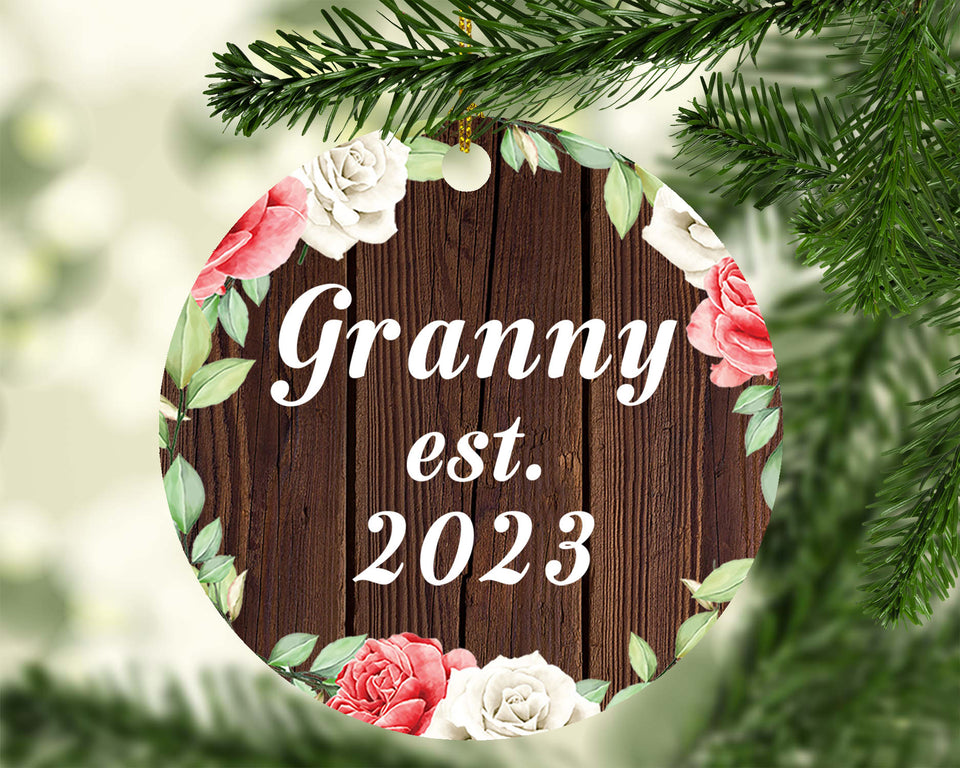 Granny Established Est. 2023 - Circle Ornament A