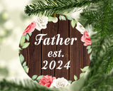Father Established Est. 2024 - Circle Ornament A