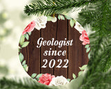 Geologist Since 2022 - Circle Ornament A
