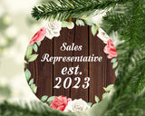 Sales Representative Established Est. 2023 - Circle Ornament A