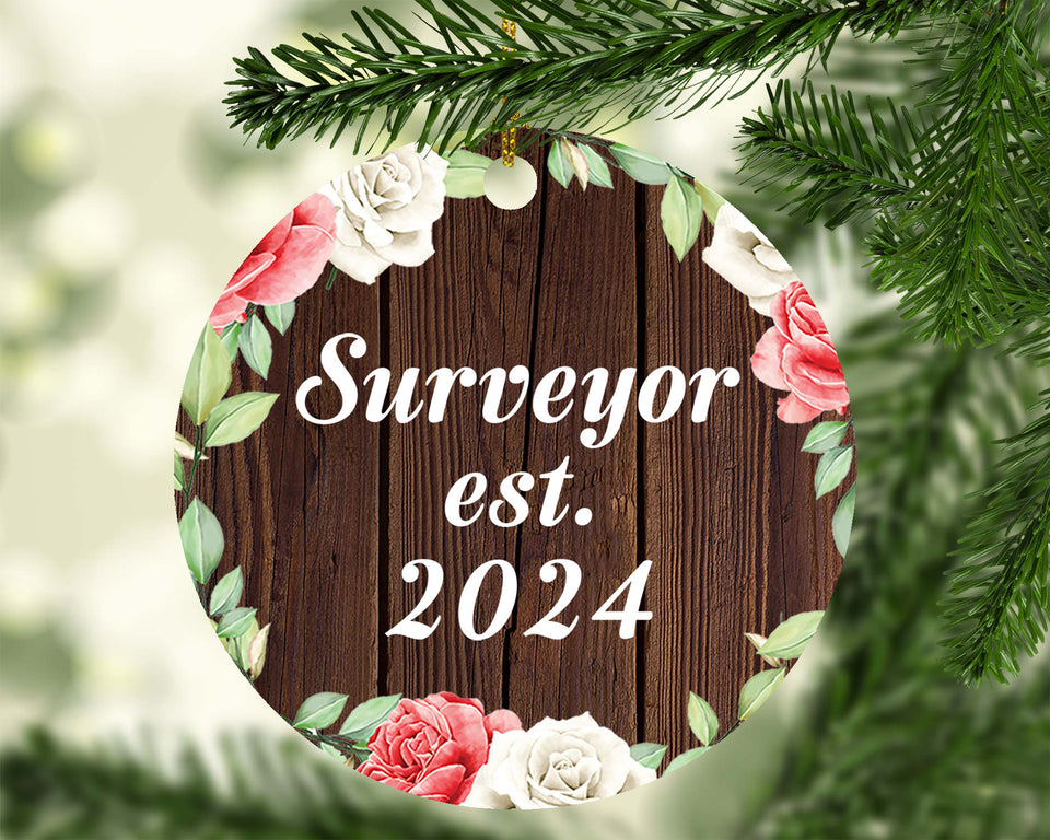 Surveyor Established Est. 2024 - Circle Ornament A