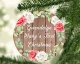 Gwendolyn Baby's First Christmas - Circle Ornament B