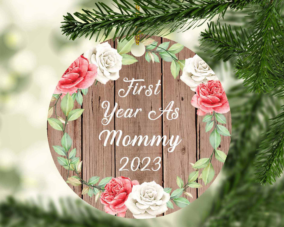 First Year As Mommy 2023 - Circle Ornament B