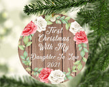 First Christmas With My Daughter In Law 2021 - Circle Ornament B