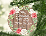 First Christmas With My Father In Law 2021 - Circle Ornament B