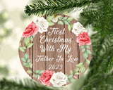 First Christmas With My Father In Law 2023 - Circle Ornament B