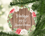 87th Birthday Vintage 1937 Limited Edition - Circle Ornament B