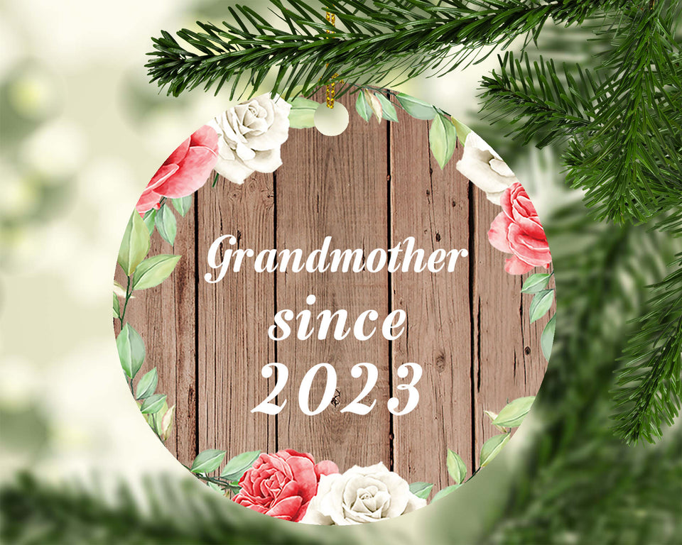 Grandmother Since 2023 - Circle Ornament B