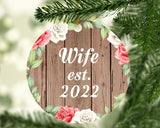 Wife Established Est. 2022 - Circle Ornament B