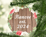 Fiancee Established Est. 2024 - Circle Ornament B