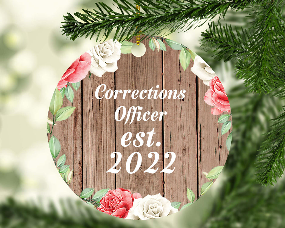Corrections Officer Established Est. 2022 - Circle Ornament B