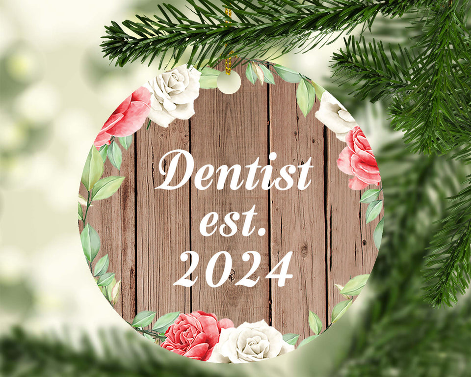 Dentist Established Est. 2024 - Circle Ornament B