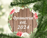 Optometrist Established Est. 2024 - Circle Ornament B